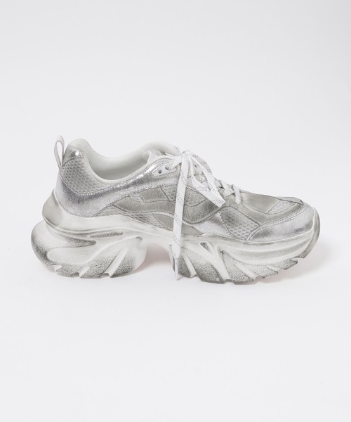 JEANASIS（ジーナシス）の「ステインヴィンテージスニーカー/497670（スニーカー・レディース・シルバー系その他/ブラック系その他/ブラウン系その他・MEDIUM/LARGE）」の17枚目の写真