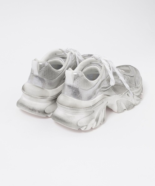 JEANASIS（ジーナシス）の「ステインヴィンテージスニーカー/497670（スニーカー・レディース・シルバー系その他/ブラック系その他/ブラウン系その他・MEDIUM/LARGE）」の18枚目の写真