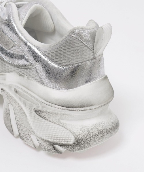 JEANASIS（ジーナシス）の「ステインヴィンテージスニーカー/497670（スニーカー・レディース・シルバー系その他/ブラック系その他/ブラウン系その他・MEDIUM/LARGE）」の13枚目の写真