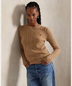 ケーブルニット ウールカシミヤ セーター（ニット/セーター）｜POLO