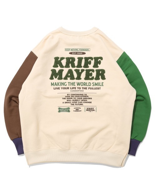 KRIFF MAYER Lady's Collection(クリフメイヤーレディースコレクション)の「【サガラ刺繍】裏起毛クルー(クリフラビット)(スウェット・レディース・ブラウン/ナチュラル/ベージュ/チャコール/カラフル/レッド・LARGE/MEDIUM)」の11枚目の写真