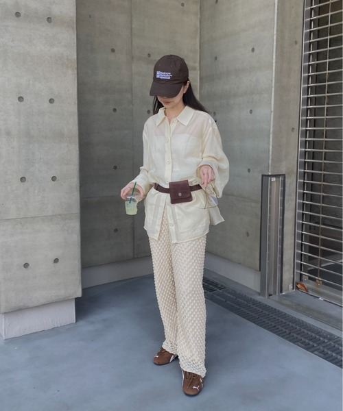 ISOOK（アイスー）の「スエードポーチベルト(kiharu select) / ウエストポーチ 細ベルト ミニバッグ 合皮 合成皮革 ブラウン ブラック 茶 黒（ベルト・レディース・ブラック/ブラウン・FREE）」の12枚目の写真