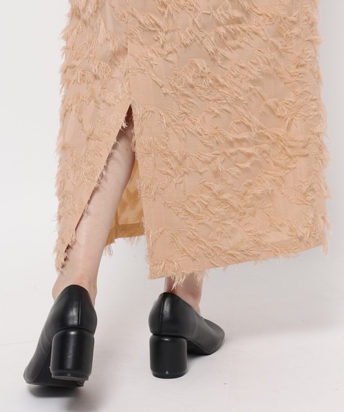 mysty woman（ミスティウーマン）の「カットジャガードペプラムキャミワンピース　583339（ワンピース・レディース・ブラック/アイボリー/ピンクベージュ・FREE）」の15枚目の写真