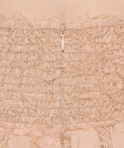 mysty woman（ミスティウーマン）の「カットジャガードペプラムキャミワンピース　583339（ワンピース・レディース・ブラック/アイボリー/ピンクベージュ・FREE）」の16枚目の写真