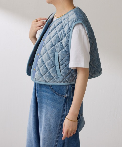 【OT】ベロアキルトベスト