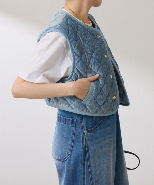 【OT】ベロアキルトベスト