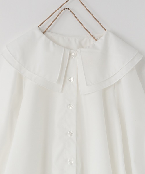 LOWRYS FARM（ローリーズファーム）の「フリルカラーチュニックブラウス　 578272（シャツ/ブラウス・キッズ・ピンク/オフホワイト・110cm/120cm/130cm/140cm/150cm）」の9枚目の写真