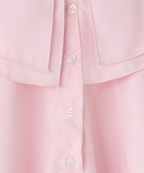 LOWRYS FARM（ローリーズファーム）の「フリルカラーチュニックブラウス　 578272（シャツ/ブラウス・キッズ・ピンク/オフホワイト・110cm/120cm/130cm/140cm/150cm）」の3枚目の写真