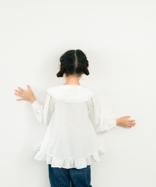 LOWRYS FARM（ローリーズファーム）の「フリルカラーチュニックブラウス　 578272（シャツ/ブラウス・キッズ・ピンク/オフホワイト・110cm/120cm/130cm/140cm/150cm）」の10枚目の写真