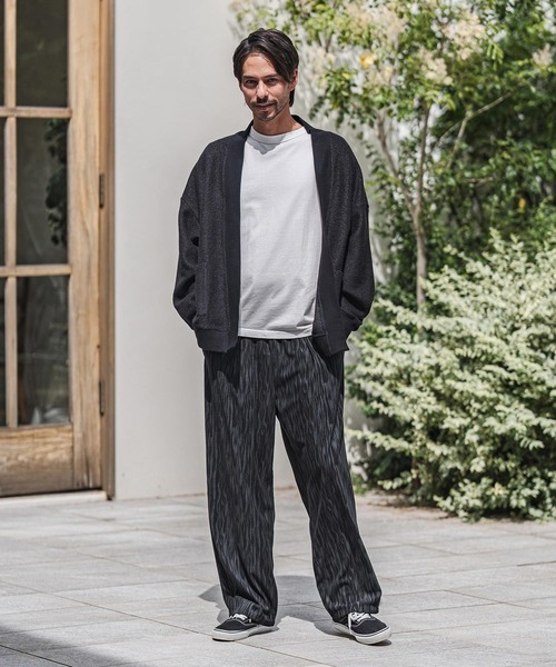 CAMBIO(カンビオ)の「mp13916-Spotted Print Corduroy Tuck Pants コーデュロイパンツ(その他パンツ・メンズ・ブラック/カーキ/グレイッシュベージュ・S/M/L)」の7枚目の写真