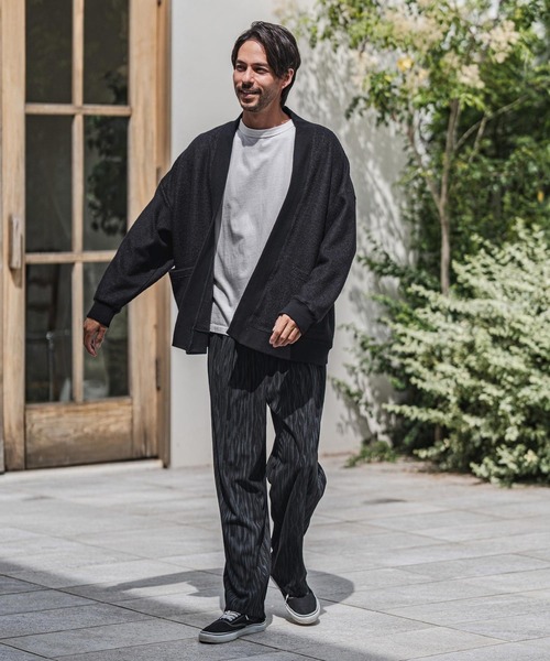 CAMBIO(カンビオ)の「mp13916-Spotted Print Corduroy Tuck Pants コーデュロイパンツ(その他パンツ・メンズ・ブラック/カーキ/グレイッシュベージュ・S/M/L)」の9枚目の写真