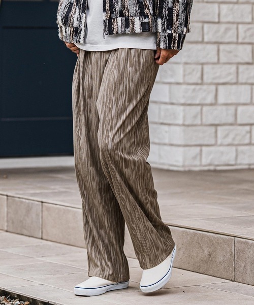 CAMBIO(カンビオ)の「mp13916-Spotted Print Corduroy Tuck Pants コーデュロイパンツ(その他パンツ・メンズ・ブラック/カーキ/グレイッシュベージュ・S/M/L)」の17枚目の写真