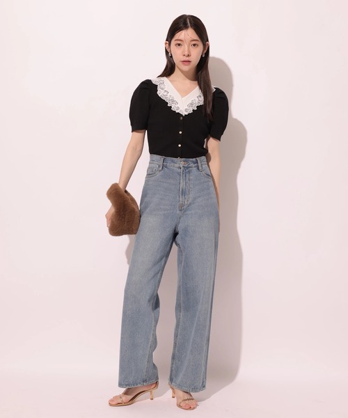Rirandture♡エンブロイダリーボートネックニット Rirandture（リランドチュール）の「エンブロイダリーボートネック