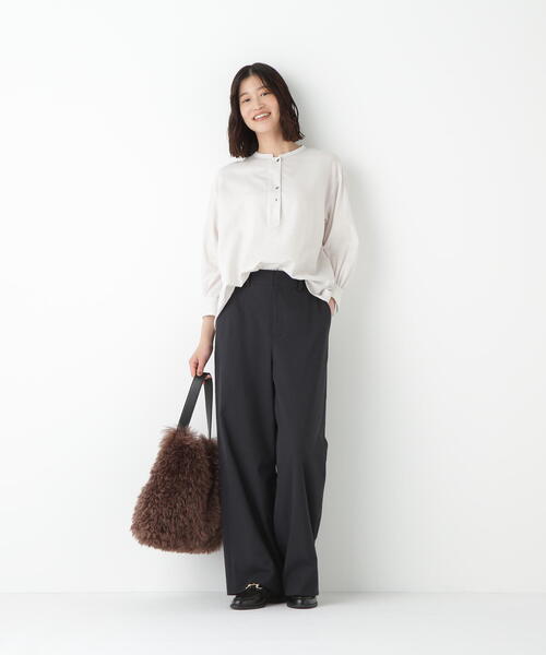 human woman（ヒューマンウーマン）の「◆【3サイズ展開】シェルタリングドライオックス（その他パンツ・レディース・チャコールグレー/ブラック/ベージュ・SMALL/MEDIUM/LARGE）」の7枚目の写真