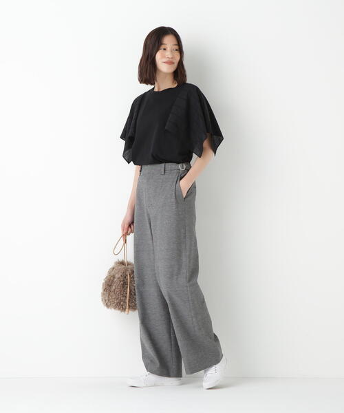 human woman（ヒューマンウーマン）の「◆【3サイズ展開】シェルタリングドライオックス（その他パンツ・レディース・チャコールグレー/ブラック/ベージュ・SMALL/MEDIUM/LARGE）」の13枚目の写真