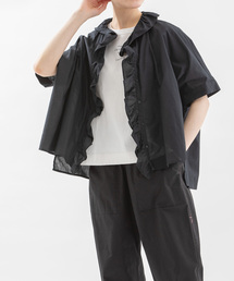 nop de nodノップドゥノッド　ゆったりめセットアップ　ブラックノーカラー 2階 nop de nod】ランダムなドットが可愛いセットアップ