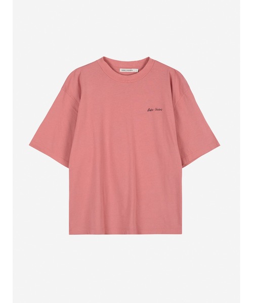 BOBO CHOSES（ボボショーズ）の「Hopscotch relaxed T-shirt（Tシャツ/カットソー・レディース・ピンク・S/M/XS/L/XL）」の4枚目の写真