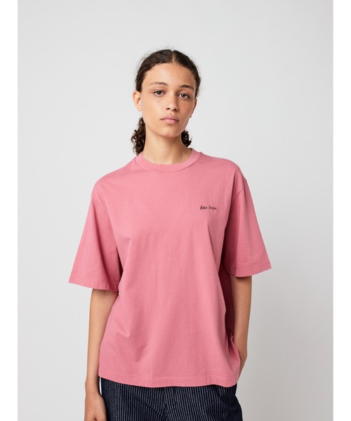 BOBO CHOSES（ボボショーズ）の「Hopscotch relaxed T-shirt（Tシャツ/カットソー・レディース・ピンク・S/M/XS/L/XL）」の14枚目の写真