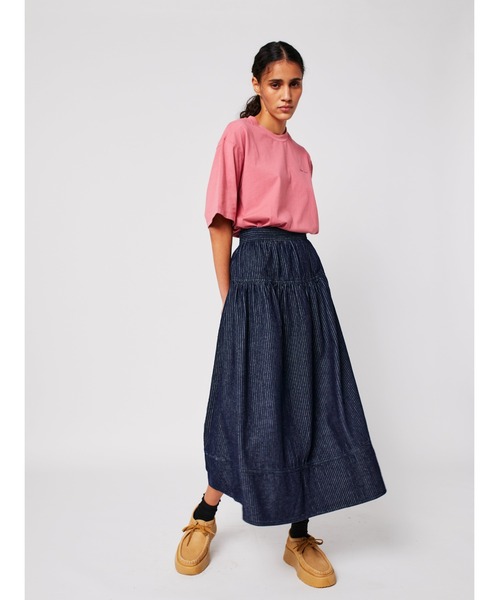BOBO CHOSES（ボボショーズ）の「Hopscotch relaxed T-shirt（Tシャツ/カットソー・レディース・ピンク・S/M/XS/L/XL）」の11枚目の写真