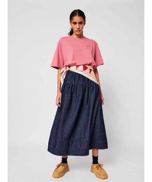 BOBO CHOSES（ボボショーズ）の「Hopscotch relaxed T-shirt（Tシャツ/カットソー・レディース・ピンク・S/M/XS/L/XL）」の13枚目の写真