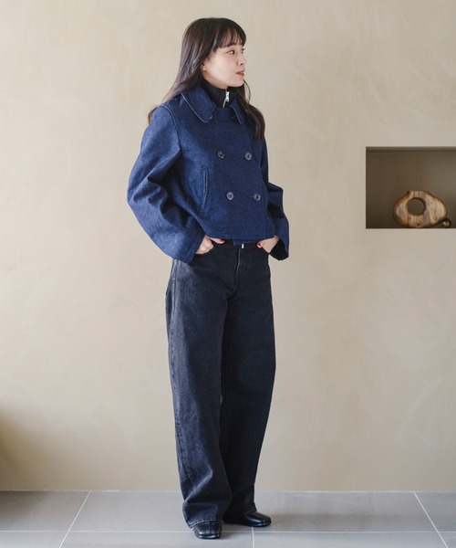 Levi's(リーバイス)の「Levi's/リーバイス BLUETAB(TM) MARINER ピーコート MADE OF JAPAN(ピーコート・レディース・ダークインディゴブルー・M/S/XS)」の14枚目の写真