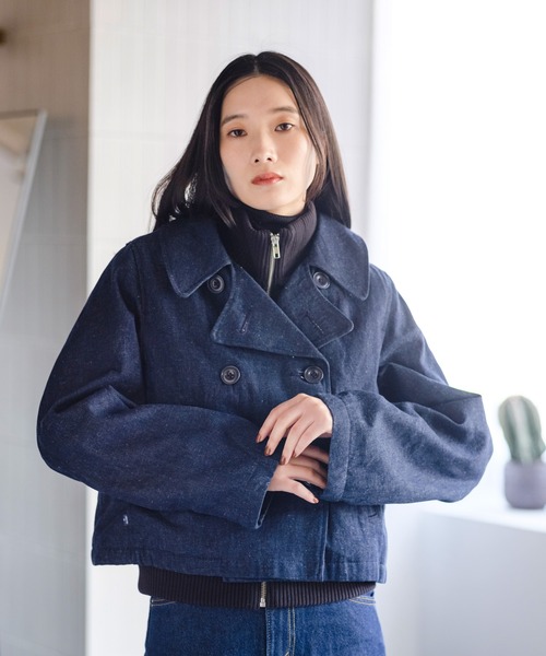 Levi's(リーバイス)の「Levi's/リーバイス BLUETAB(TM) MARINER ピーコート MADE OF JAPAN(ピーコート・レディース・ダークインディゴブルー・M/S/XS)」の16枚目の写真