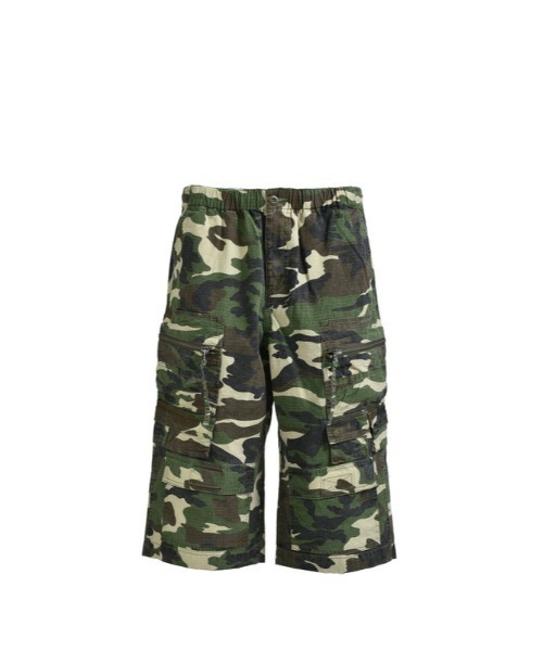BREATH(ブレス)の「SUICIDE CAMO CARGO CROPPED(カーゴパンツ・メンズ・サンドベージュ/グリーン系カモフラージュ・MEDIUM/LARGE/X-LARGE)」の2枚目の写真