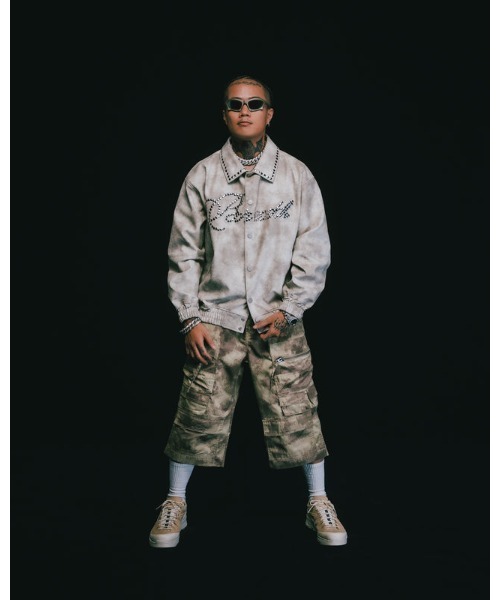 BREATH(ブレス)の「SUICIDE CAMO CARGO CROPPED(カーゴパンツ・メンズ・サンドベージュ/グリーン系カモフラージュ・MEDIUM/LARGE/X-LARGE)」の1枚目の写真