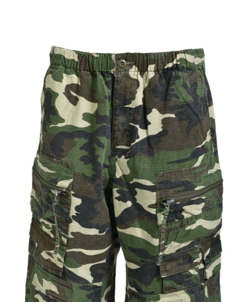 BREATH(ブレス)の「SUICIDE CAMO CARGO CROPPED(カーゴパンツ・メンズ・サンドベージュ/グリーン系カモフラージュ・MEDIUM/LARGE/X-LARGE)」の5枚目の写真