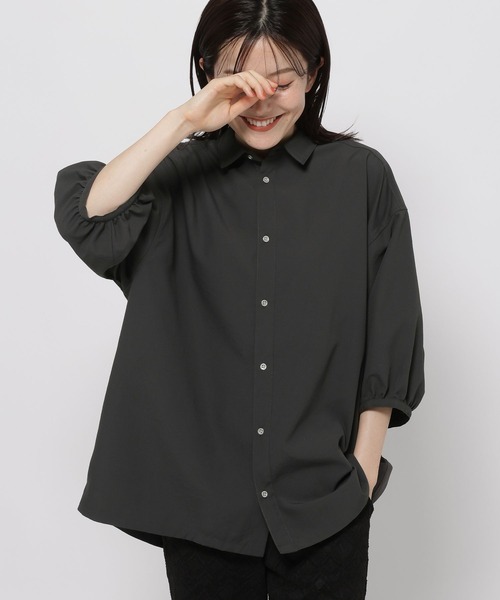 [今期新品] niko and… シャツ　ブラウス ひんやり機能付き6分シャツ（シャツ/ブラウス）｜niko and