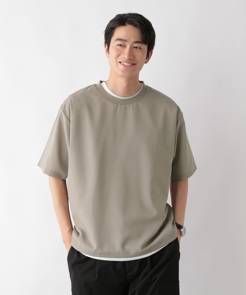 GLOBAL WORK（グローバルワーク）の「トクトク2SET/フハクTEE&ノースリーブインナー/579551（Tシャツ/カットソー・メンズ・モカ/チャコールグレー・MEDIUM/X-LARGE/LARGE）」の4枚目の写真