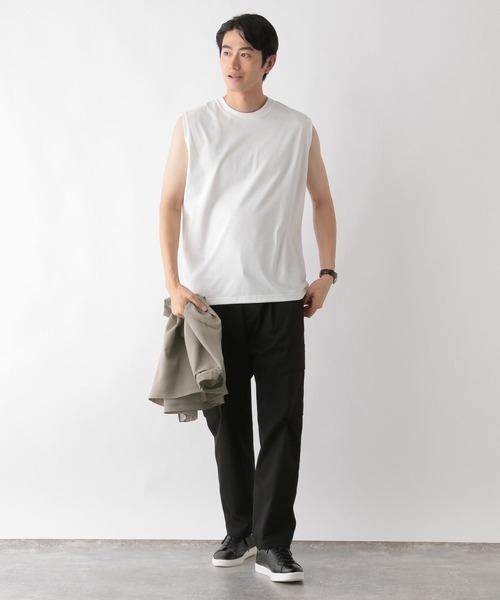 GLOBAL WORK（グローバルワーク）の「トクトク2SET/フハクTEE&ノースリーブインナー/579551（Tシャツ/カットソー・メンズ・モカ/チャコールグレー・MEDIUM/X-LARGE/LARGE）」の11枚目の写真