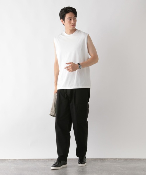 GLOBAL WORK（グローバルワーク）の「トクトク2SET/フハクTEE&ノースリーブインナー/579551（Tシャツ/カットソー・メンズ・モカ/チャコールグレー・MEDIUM/X-LARGE/LARGE）」の16枚目の写真