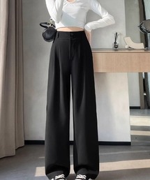 shoppinggo（ショッピングゴー）の「ワイドパンツ スラックス タックワイドパンツ リラックスパンツ カジュアルパンツ（その他パンツ・レディース）」