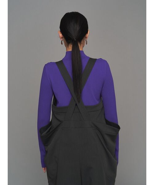 UN3D.（アンスリード）の「W PANTS AIO / ダブルパンツオールインワン（つなぎ/オールインワン・レディース・グレー/ブラック・38/36）」の12枚目の写真