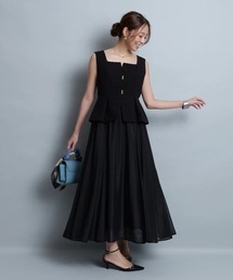 専用　【新品】JUSGLITTY　ワンピース　S　1　ブラック　53314 JUSGLITTY（ジャスグリッティー）の「ドットワンピース