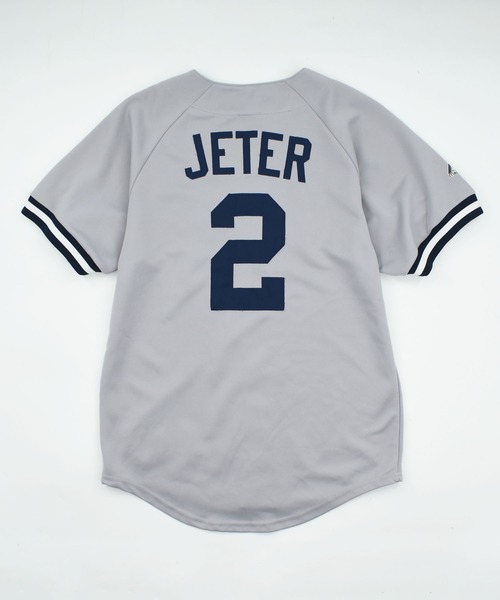 NBA/NFL/NHL/MLB（エヌビーエーエヌエフエルエヌエイチエルエムエルビー）の「【USED】Y2K Majestic “New York Yankees” ゲームシャツ（シャツ/ブラウス・メンズ・グレー・MEDIUM）」の7枚目の写真