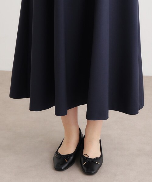 LAURA ASHLEY(ローラアシュレイ)の「【ツイルストレッチ/洗える】Vネックフレアジャンスカ(ワンピース・レディース・ブラウン系その他2/ネイビー・38)」の18枚目の写真