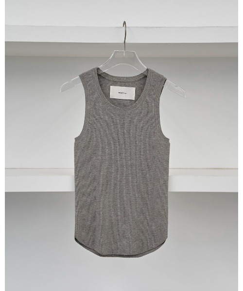 TODAYFUL（トゥデイフル）の「Roundhem Knit Tanktop（タンクトップ・レディース・キナリ/グレー/ダークブラウン・FREE）」の15枚目の写真