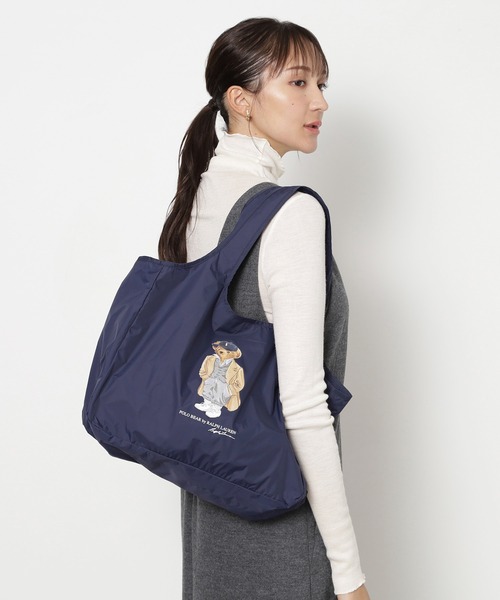 レインバッグ ポケッタブル ”ポロベア”（トートバッグ）｜POLO RALPH