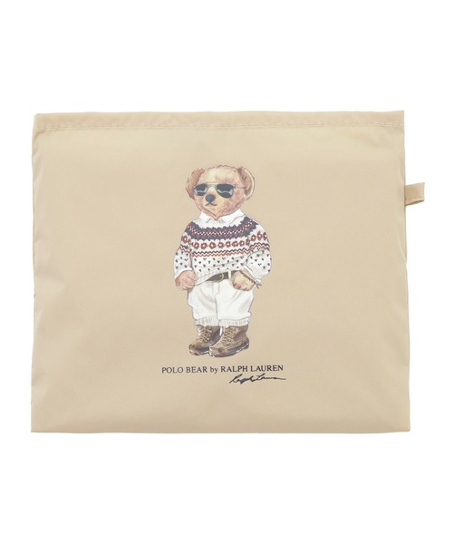 POLO RALPH LAUREN（ポロ ラルフ ローレン）の「レインバッグ ポケッタブル ”ポロベア”（トートバッグ・レディース・ライトグレー/レッド/ベージュ/ネイビー・FREE）」の16枚目の写真