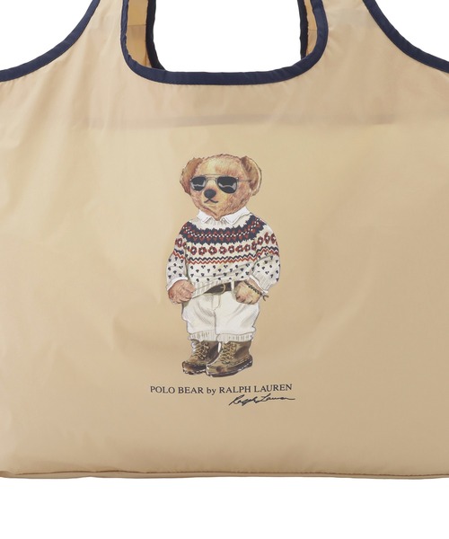 POLO RALPH LAUREN（ポロ ラルフ ローレン）の「レインバッグ ポケッタブル ”ポロベア”（トートバッグ・レディース・ライトグレー/レッド/ベージュ/ネイビー・FREE）」の18枚目の写真