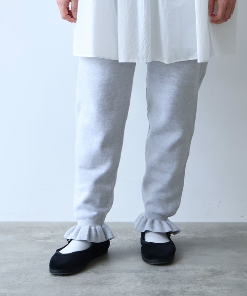 bulle de savon（ビュルデサボン）の「△puri puri ニットパンツ（その他パンツ・レディース・ブラック/グレー/ホワイト・FREE）」の5枚目の写真