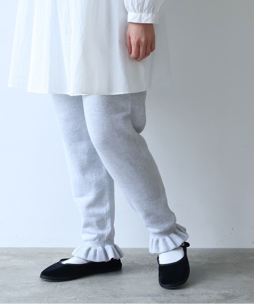 bulle de savon（ビュルデサボン）の「△puri puri ニットパンツ（その他パンツ・レディース・ブラック/グレー/ホワイト・FREE）」の6枚目の写真