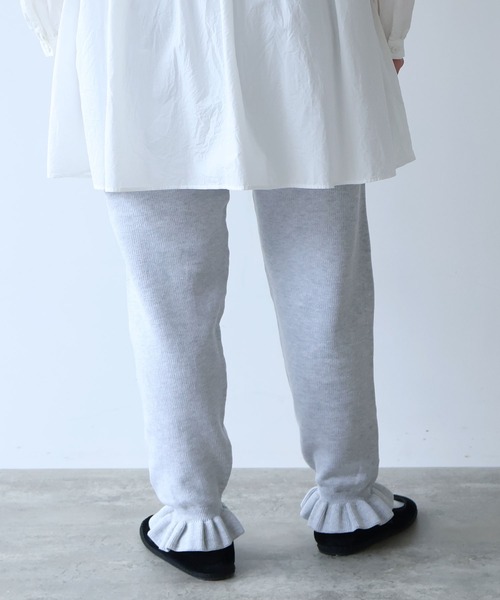 bulle de savon（ビュルデサボン）の「△puri puri ニットパンツ（その他パンツ・レディース・ブラック/グレー/ホワイト・FREE）」の7枚目の写真