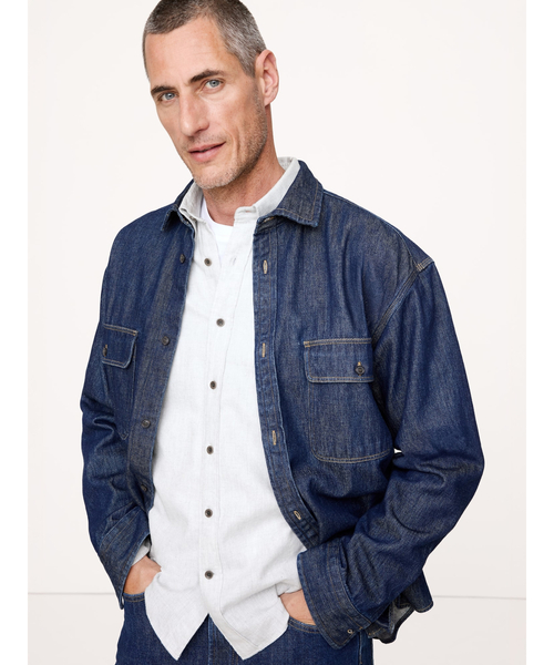 Banana Republic（バナナリパブリック）の「スタンダードフィット フランネルシャツ（シャツ/ブラウス・メンズ・チャコールグレー/ライトブルー/ブルー/イエロー/ネイビー/ベージュ/レッド/ブラウン/ライトグレー・XL/M/S/L）」の14枚目の写真