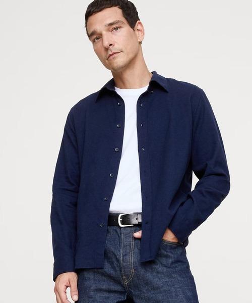 Banana Republic（バナナリパブリック）の「スタンダードフィット フランネルシャツ（シャツ/ブラウス・メンズ・チャコールグレー/ライトブルー/ブルー/イエロー/ネイビー/ベージュ/レッド/ブラウン/ライトグレー・XL/M/S/L）」の6枚目の写真