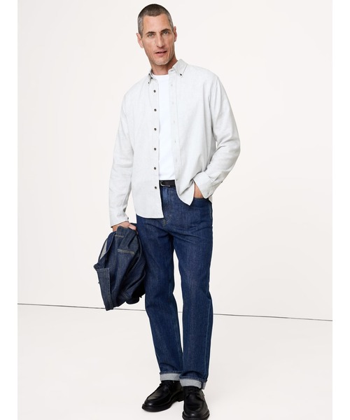 Banana Republic(バナナリパブリック)の「スタンダードフィット フランネルシャツ(シャツ/ブラウス・メンズ・チャコールグレー/ライトブルー/ブルー/イエロー/ネイビー/ベージュ/レッド/ブラウン/ライトグレー・XL/M/S/L)」の22枚目の写真