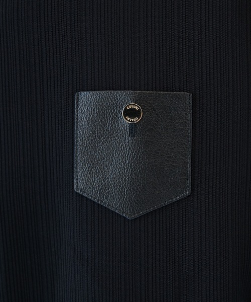 CULLNI（クルニ）の「【CULLNI】別注 Minimal Pocket L/S PLEATS SHIRTS（シャツ/ブラウス・メンズ・ブラウン/ブラック/ダークグレー・1/2）」の10枚目の写真
