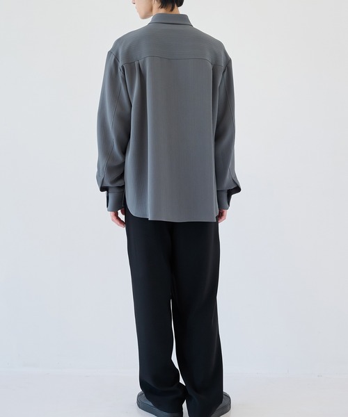 CULLNI】別注 Minimal Pocket L/S PLEATS SHIRTS（シャツ/ブラウス
